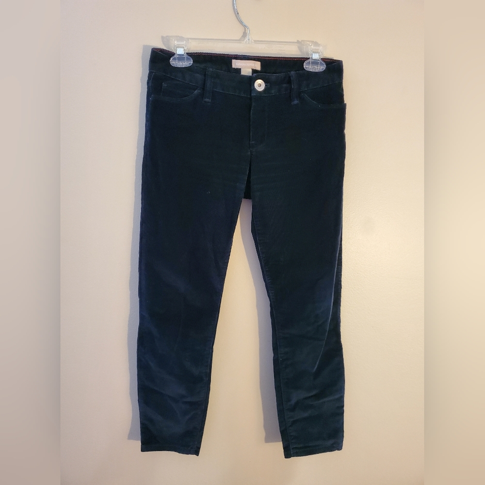 Banana Republic Black Corduroy Pants Womens Size 25 Petite